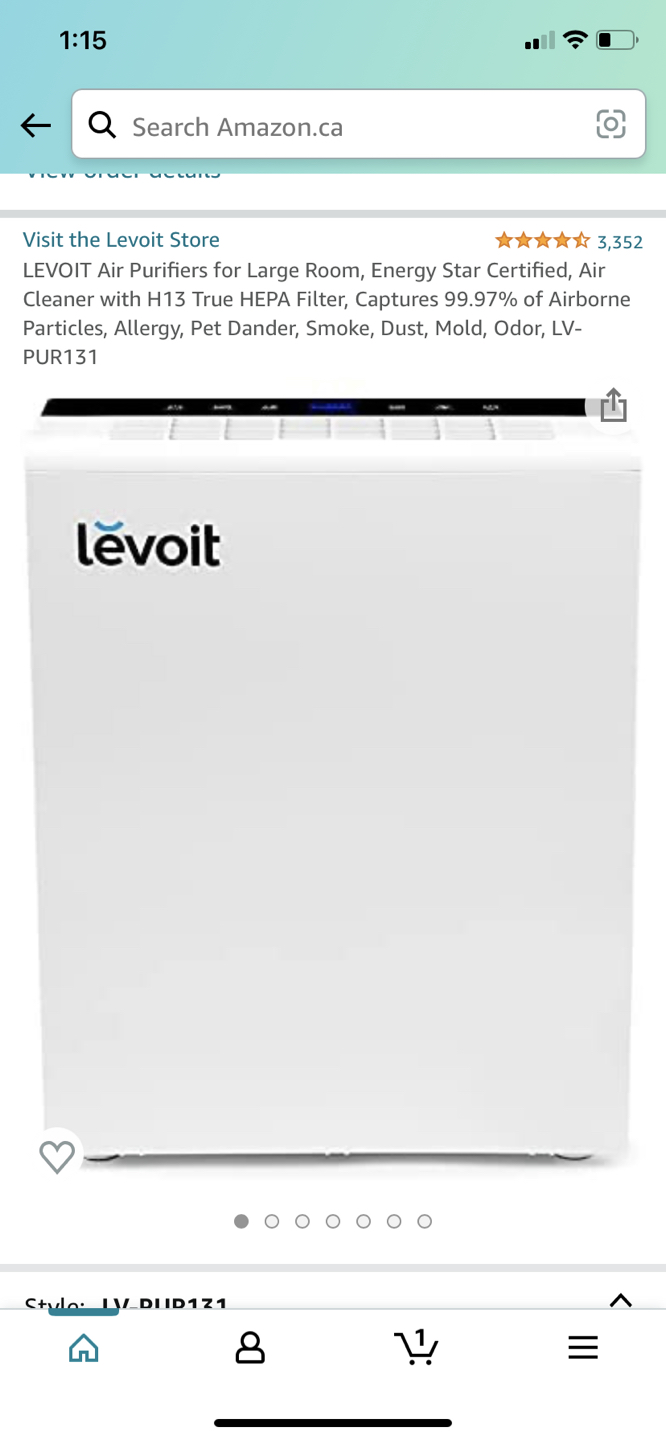 Levoit air purifier
