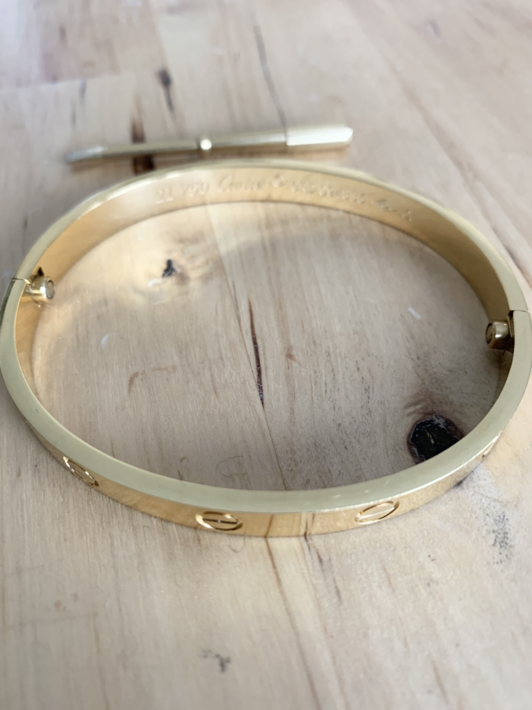 Love bracelet 14kt gold plated - photo 5