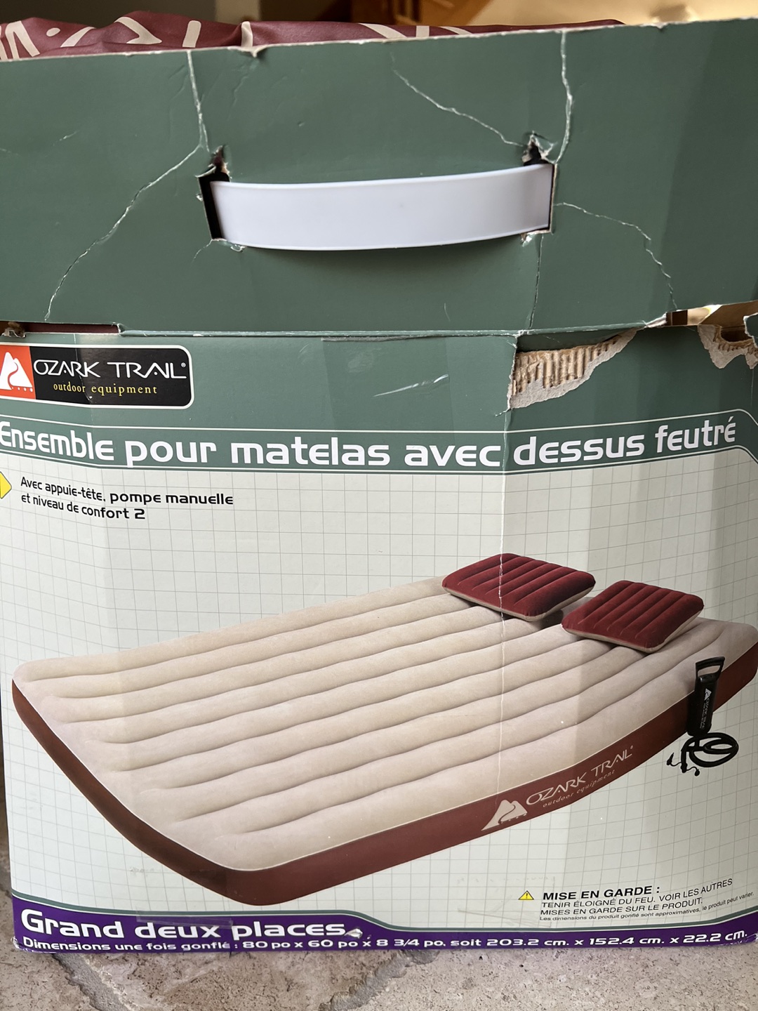 queen size air mattress thumbnail