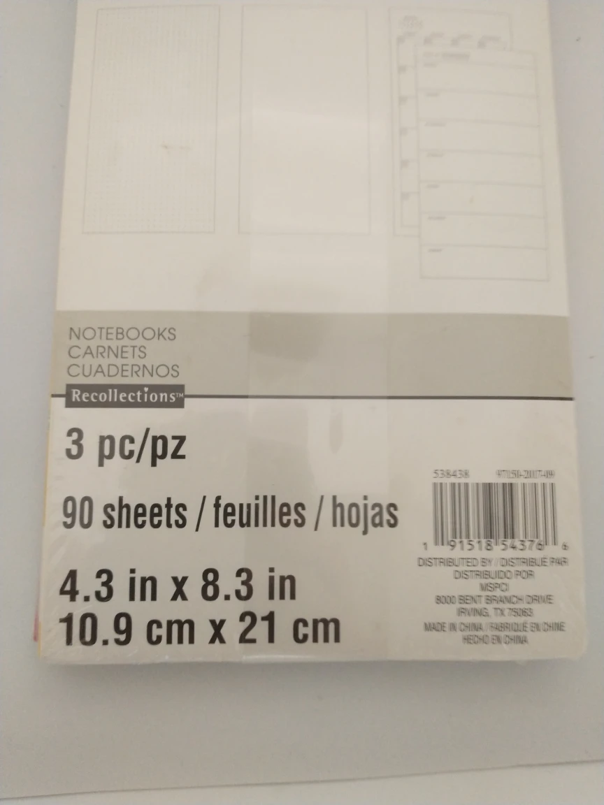 Set of Three Notebooks 4.3" x 8.3" 90 Sheets Each NWT image indicator(6)