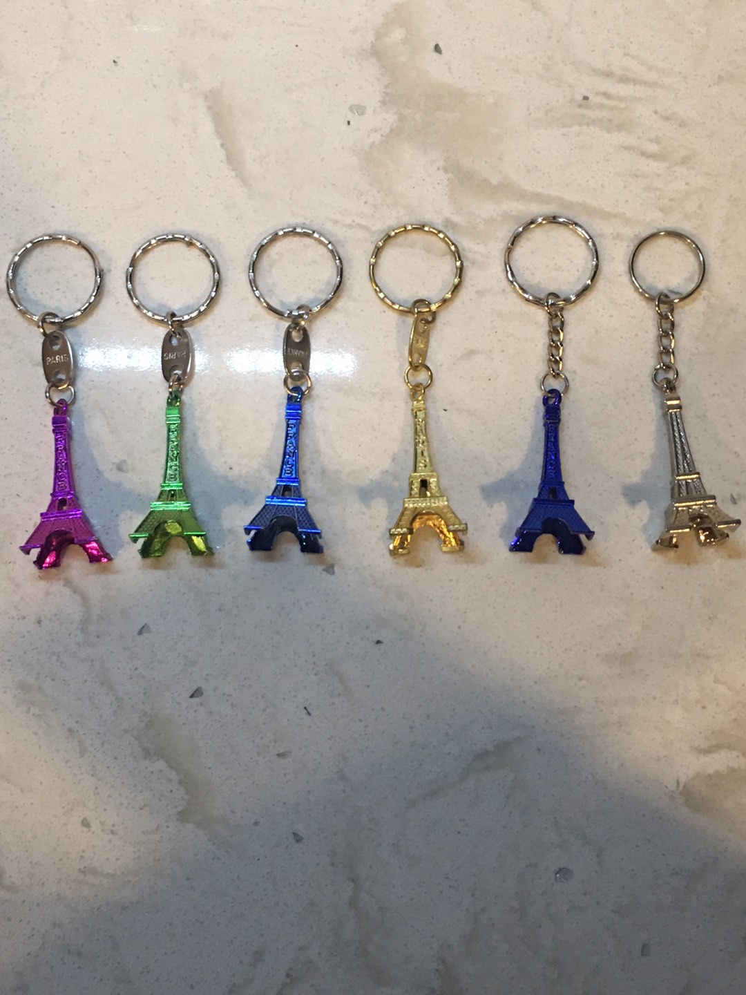 Eiffel Tower Keychains (set of 6)