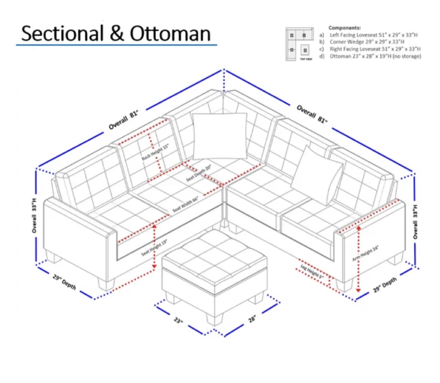 81” Sectional - photo 3