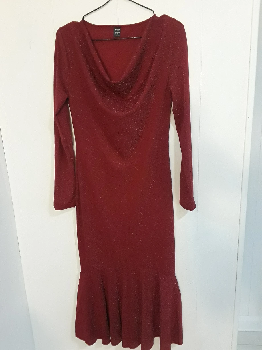 drop neck mermaid bodycon dress thumbnail