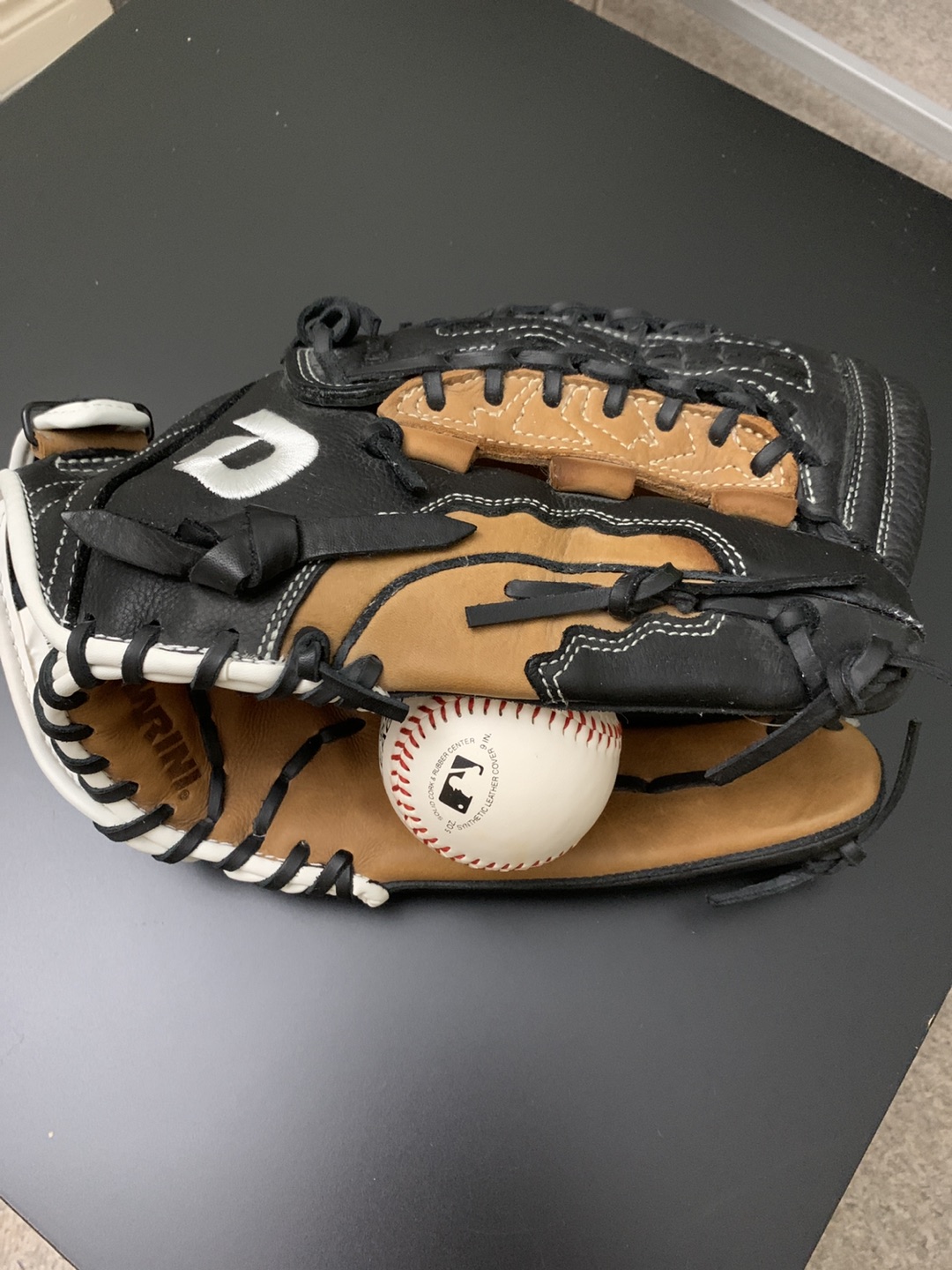 Demarini baseball gloves and ball thumbnail