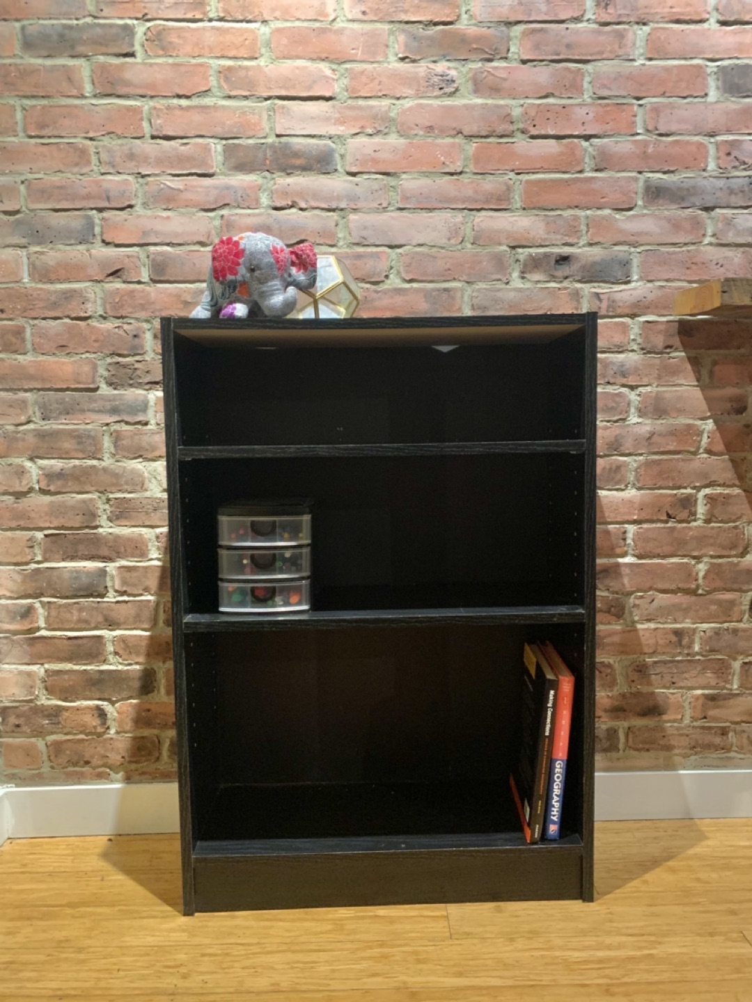Black IKEA Billy bookcase shelf