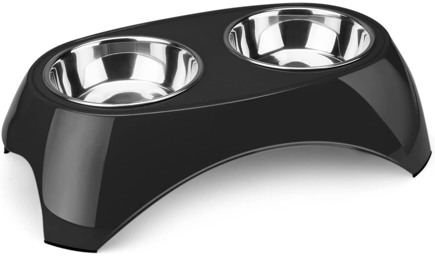 NEW | Double Stainless Steel Dog Bowl Set of 2 Bowls thumbnail