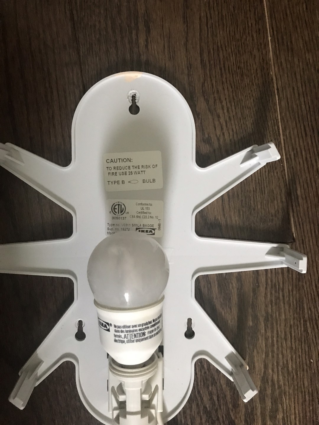 IKEA wall lamp - Bug image indicator(2)