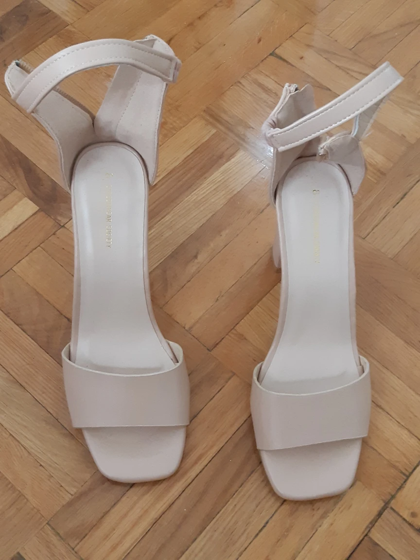 Nude Chunky Heels