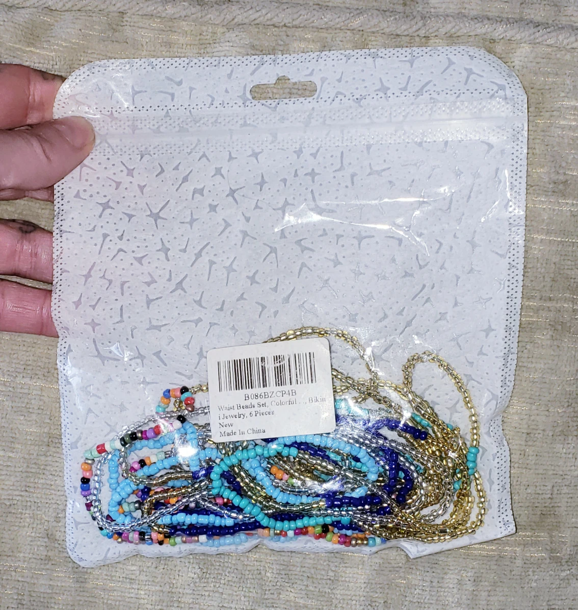 Fire Polished Seed Bead 6 piece Belly Chains image indicator(8)