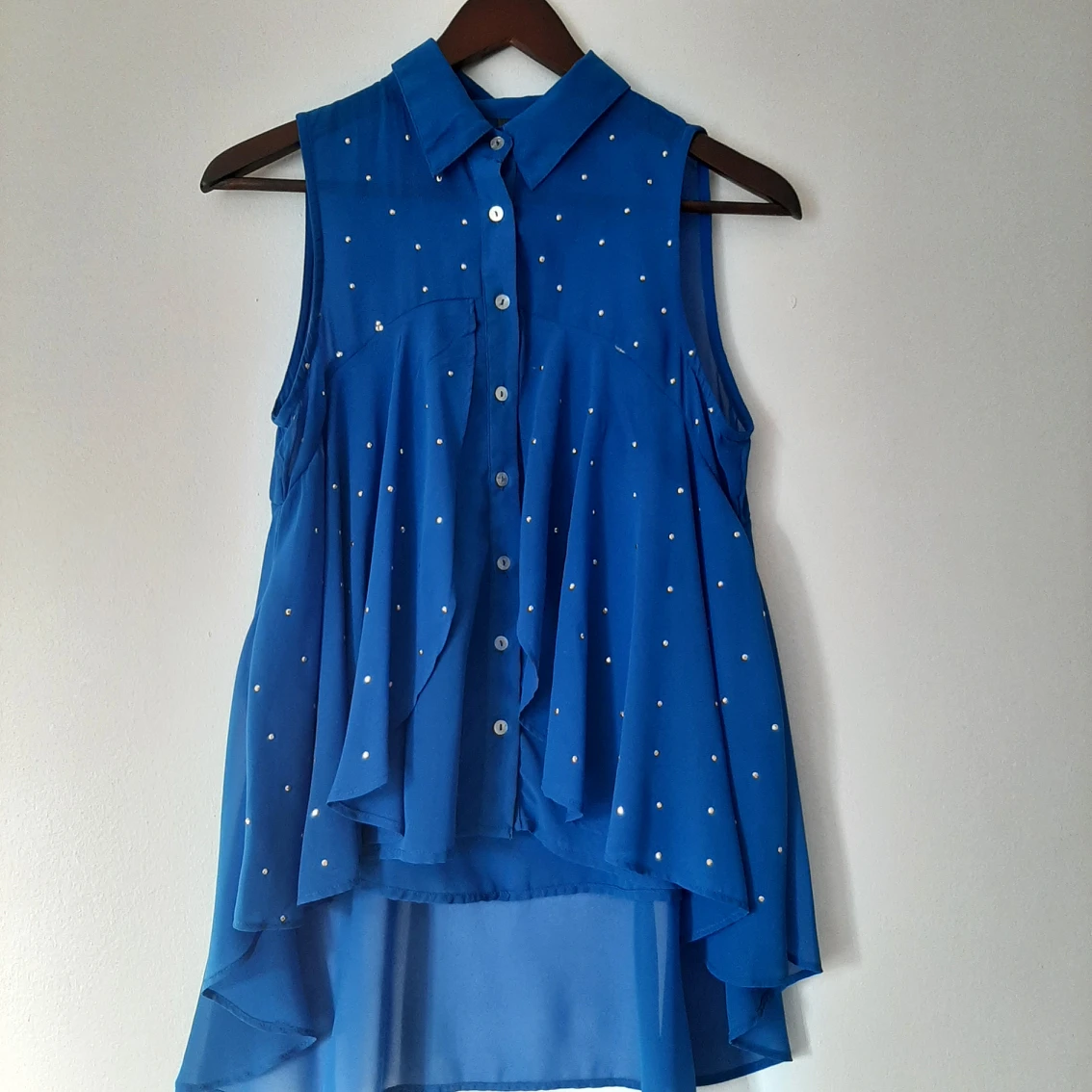 Ultrachic Electric Blue Summer Blouse thumbnail