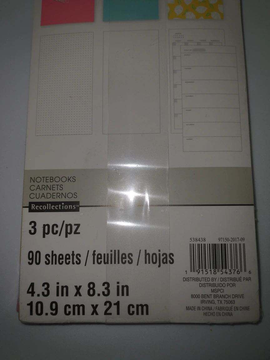 Set of Three Notebooks 4.3" x 8.3" 90 Sheets Each NWT image indicator(4)