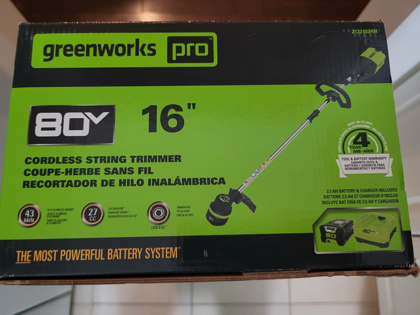 New and sealed 16 inch Cordless Trimmer image indicator(3)