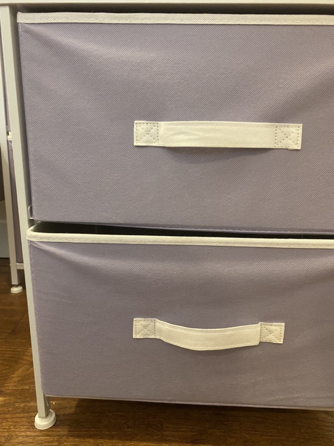 Small Purple Fabric Dresser