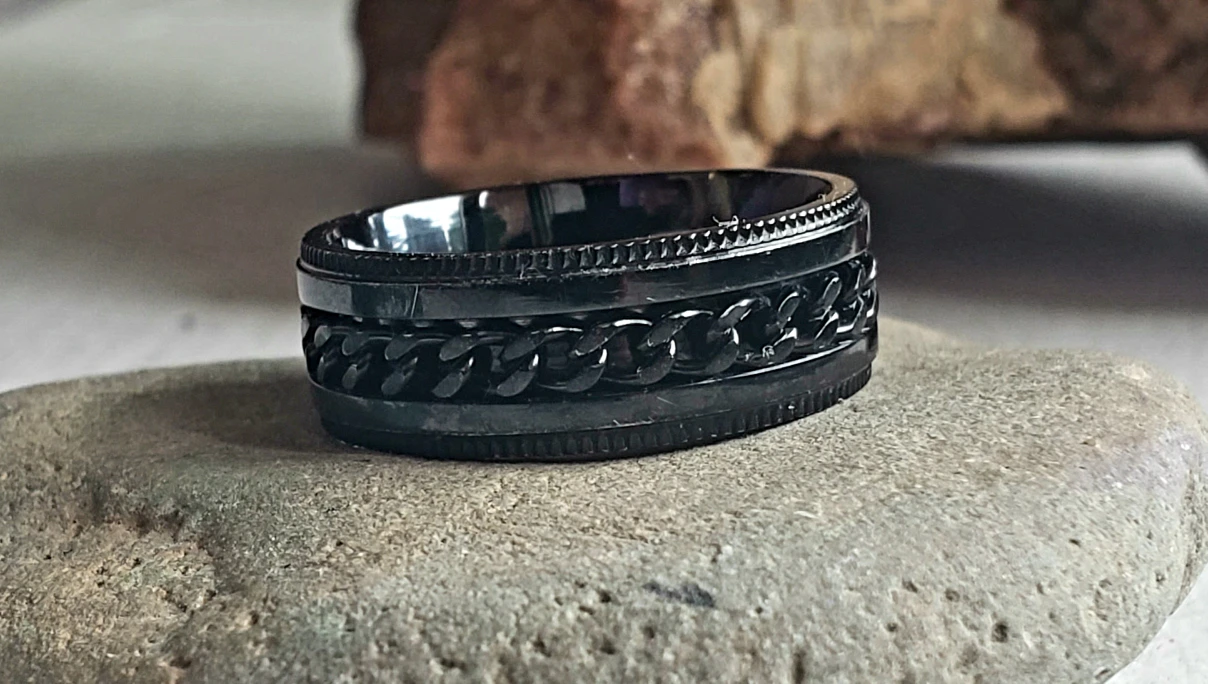 Titanium Swirl Ring - photo 2