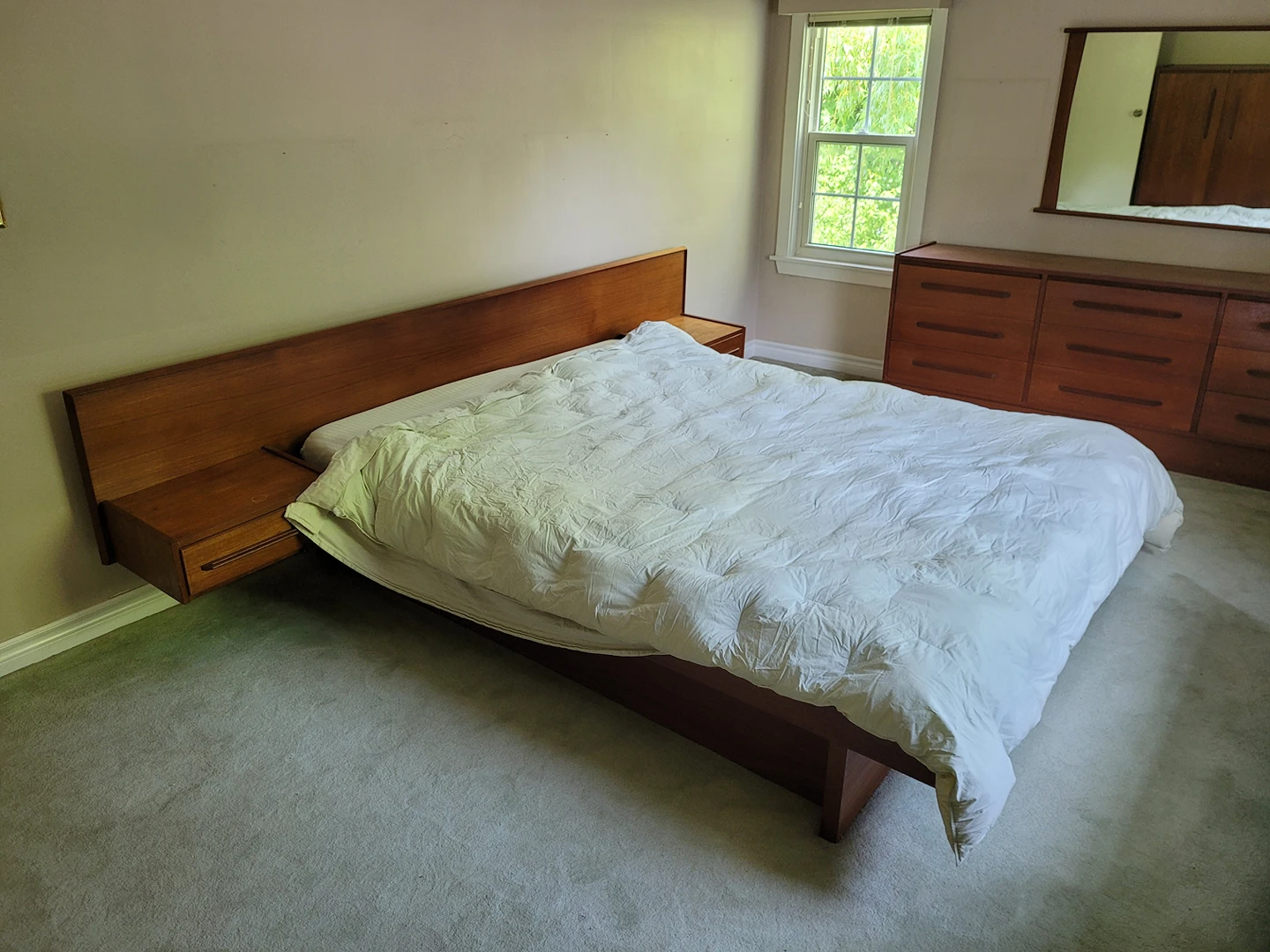 vintage teak bedroom set thumbnail