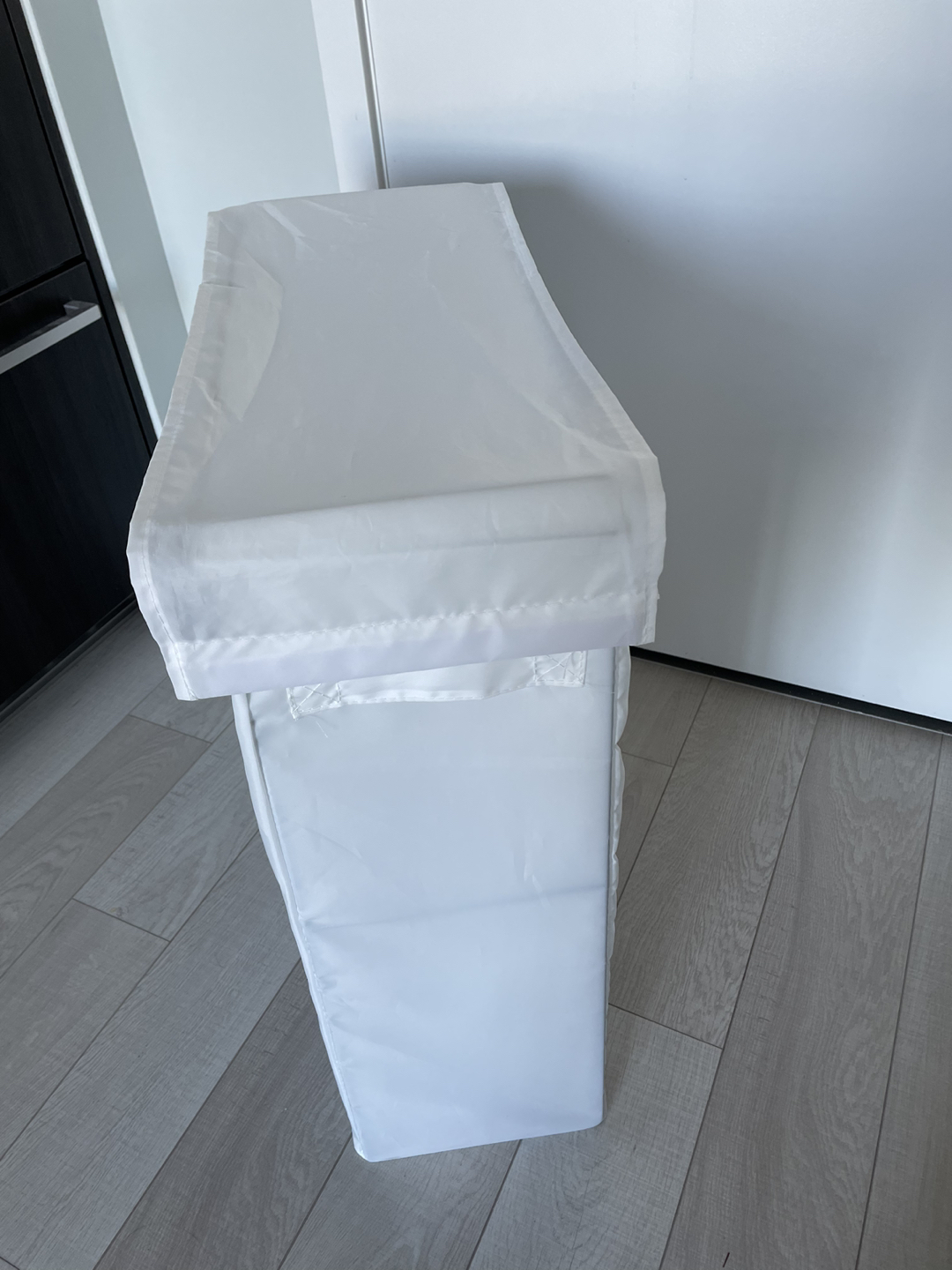 IKEA SKUBB Laundry bag with stand, white