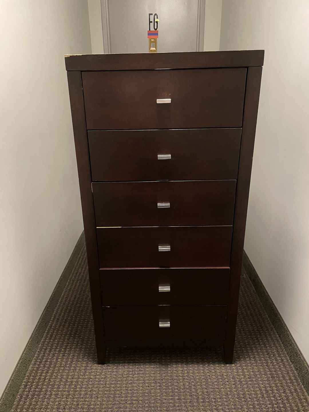 Tall Brown Dresser