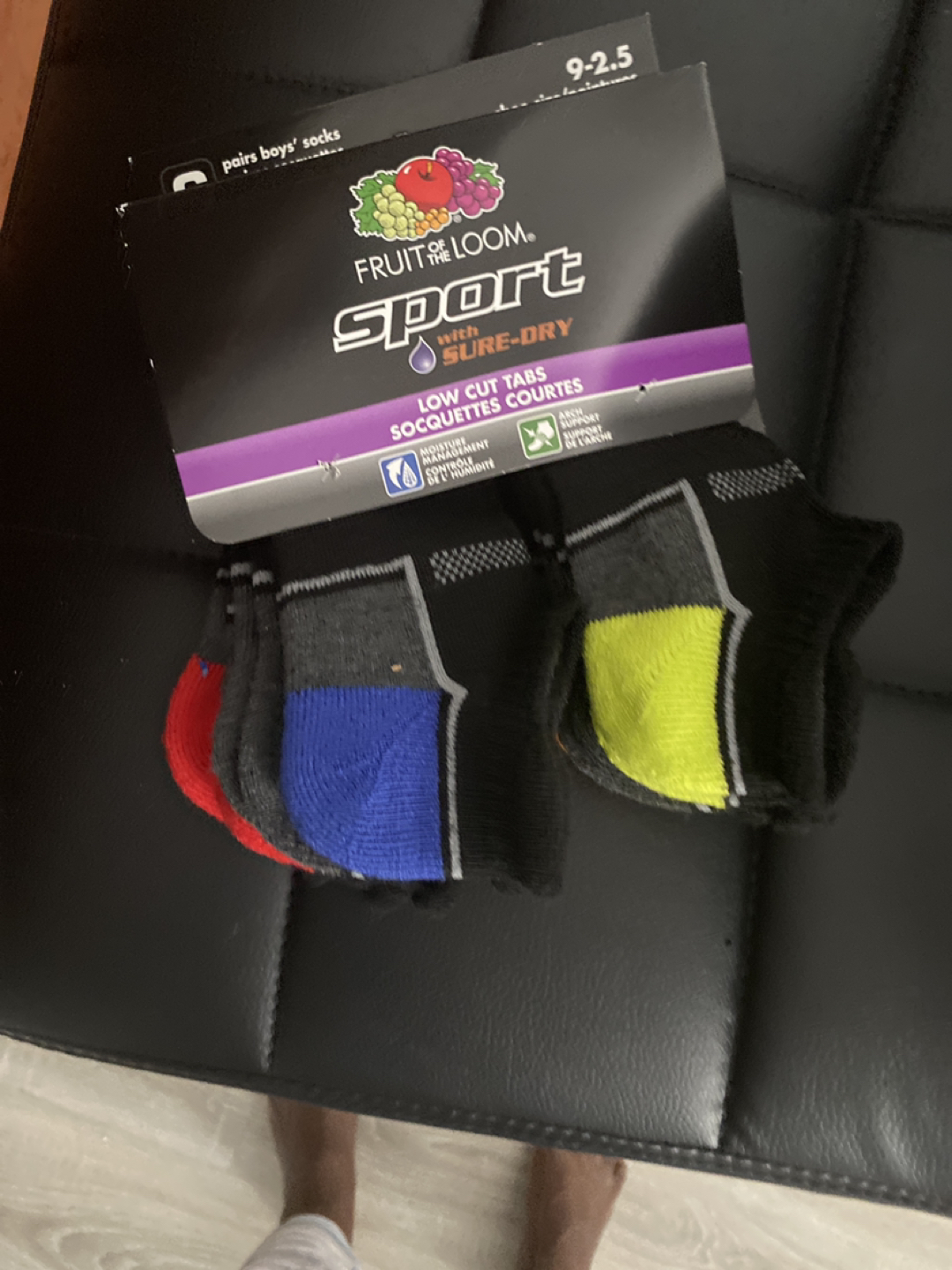 Fruit of the loom  low cut socks for boys