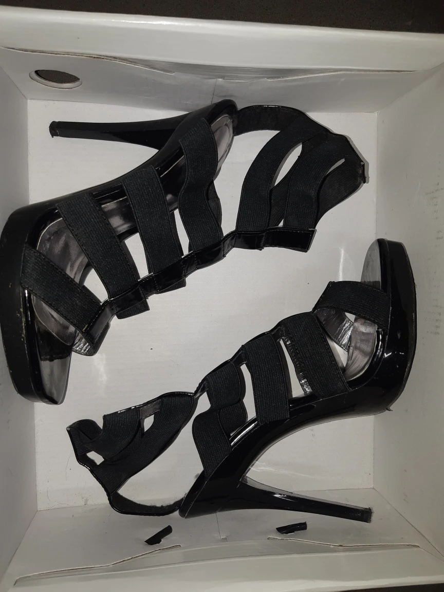 Black Strappy Heels