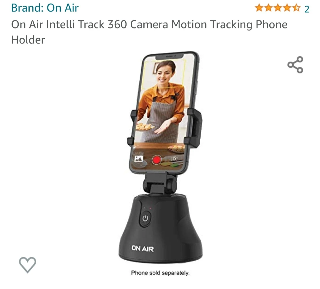 Air Intelli Track 360 Camera Motion Tracking Phone Holder image indicator(2)