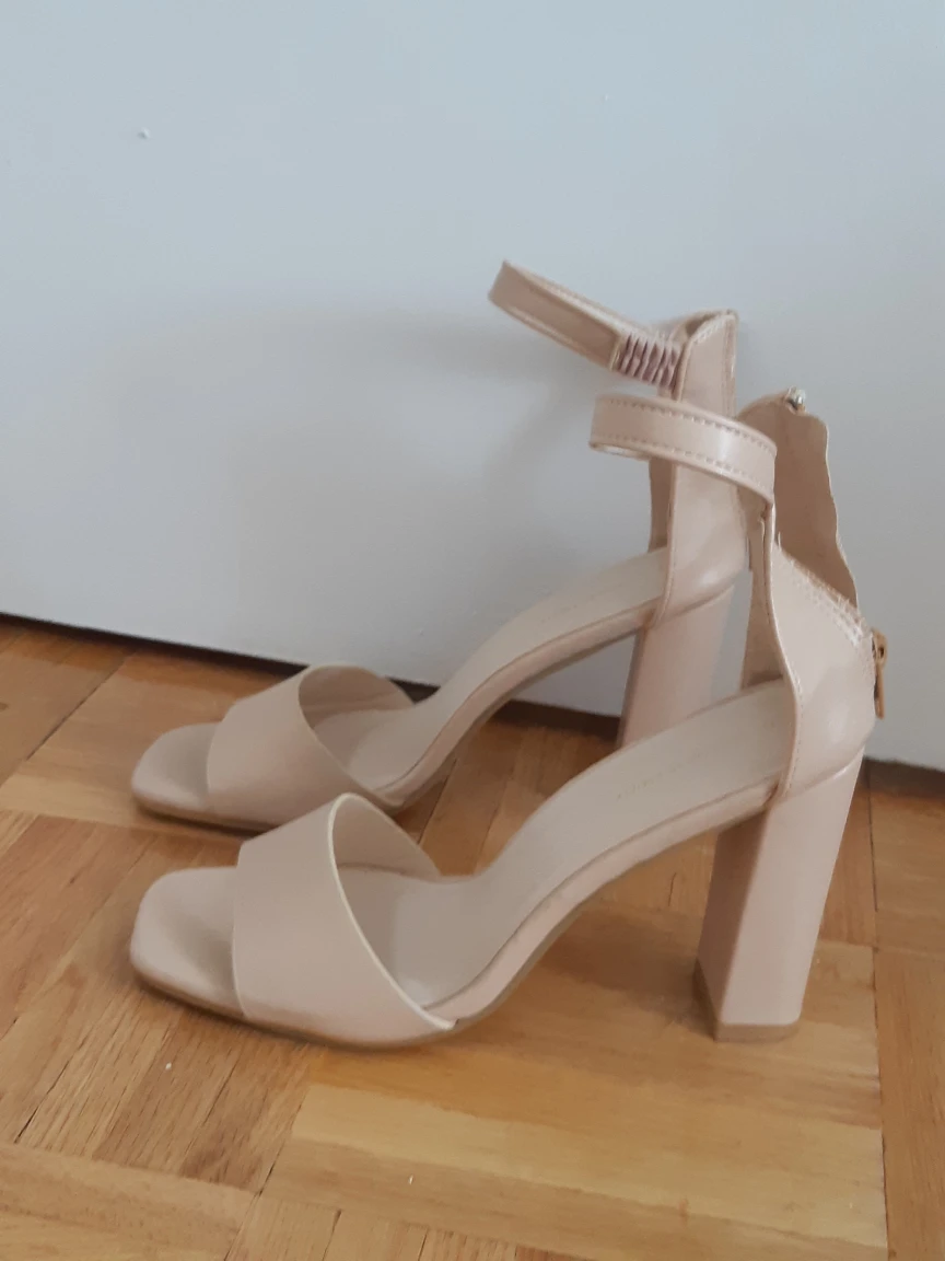 Nude Chunky Heels - photo 2