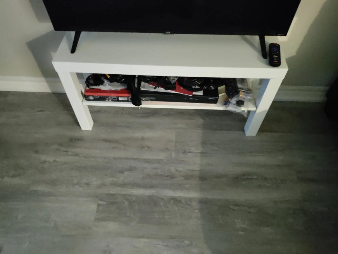Ikea white TV bench #freecycle