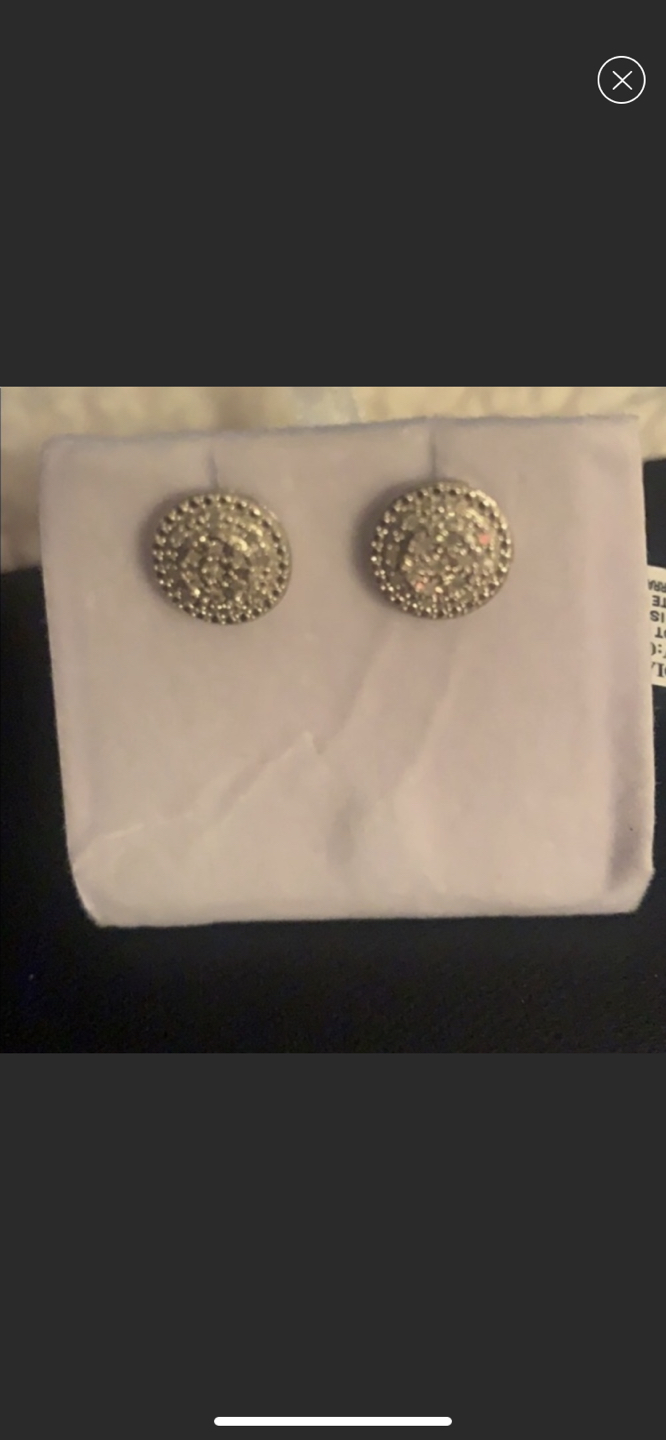 EFFY Sterling Silver &0.1 CT T.W. Diamond Studs Earrings. - photo 5