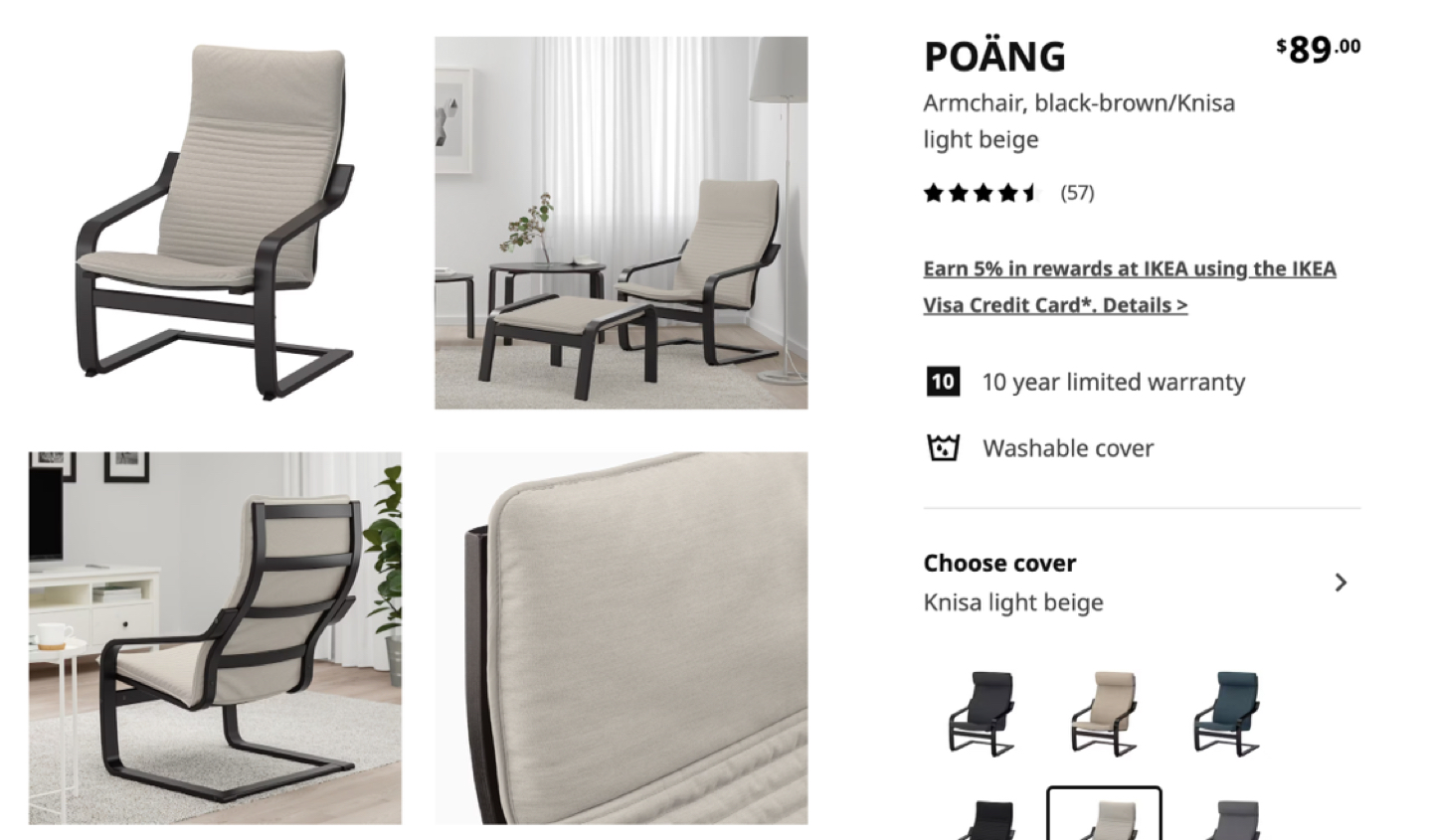 IKEA POÄNG Armchair - photo 2