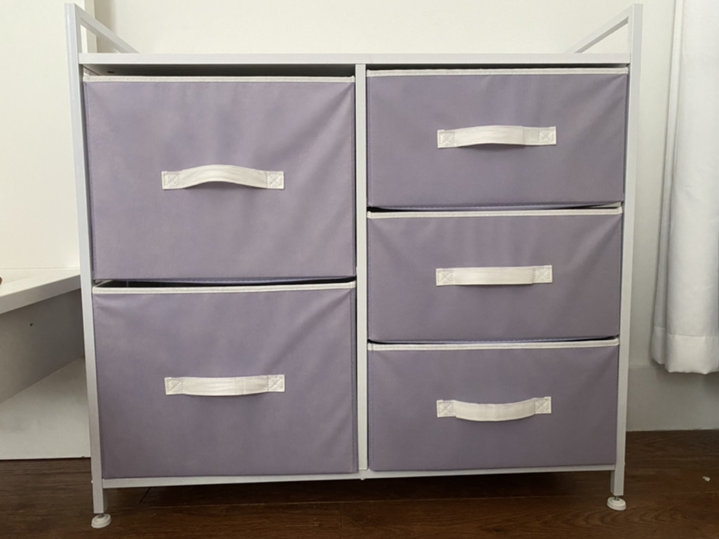 Large Purple Fabric Dresser