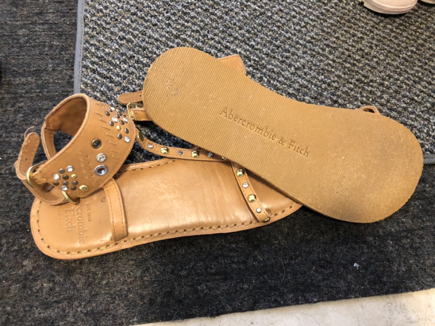A&F S6 bohemian style strappy sandals thumbnail