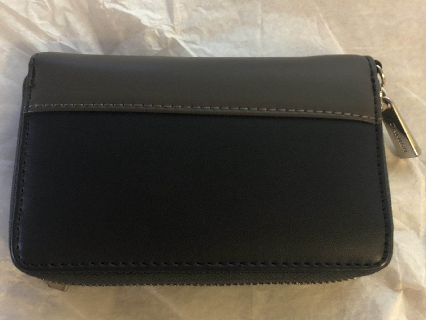 DANIER Dark Navy and Brown Wallet