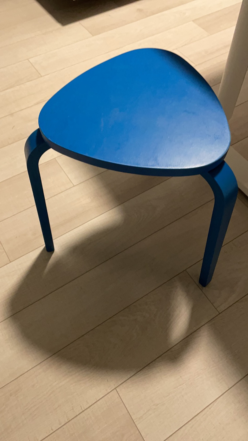 IKEA KYRRE Stool, Limited Edition Color - Bright Blue