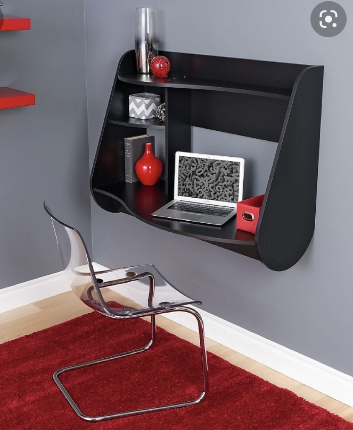Brand new Black wall mount desk thumbnail