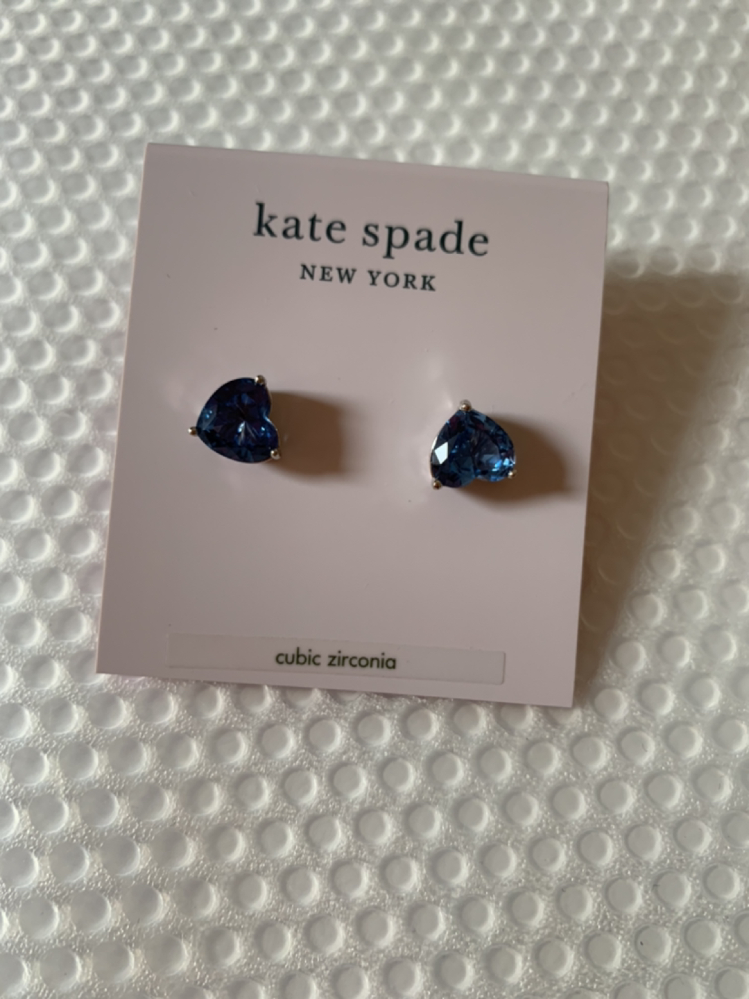 Kate Spade cute heart sharp earrings