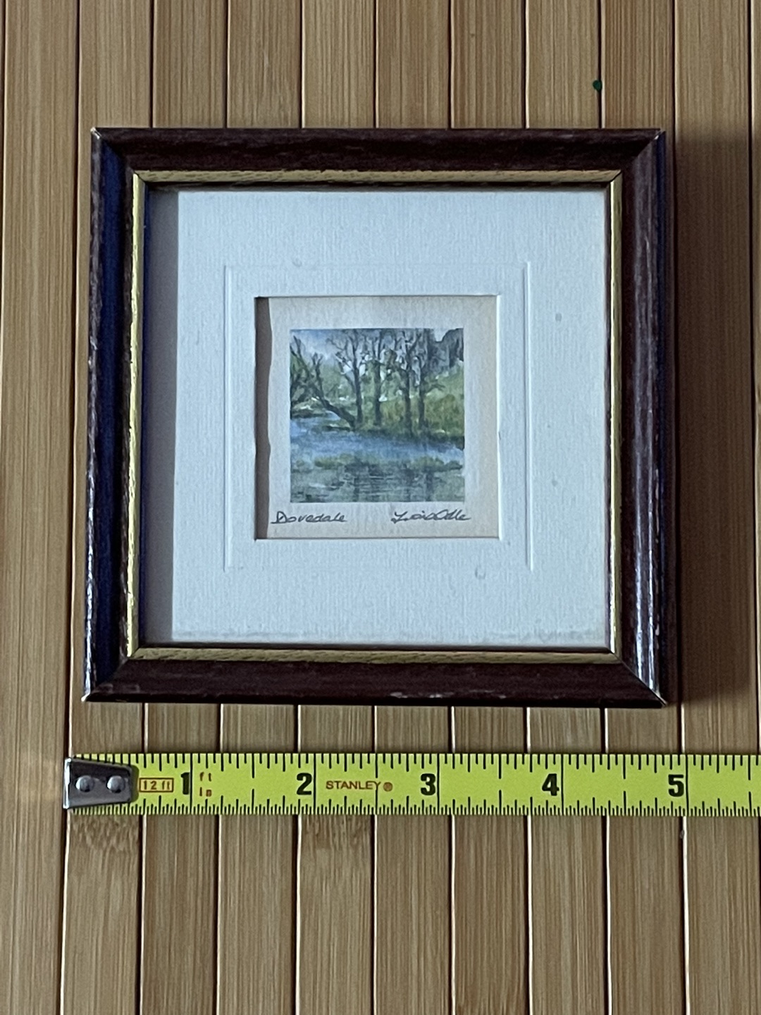 Fiona Odle miniature watercolour painting (reproduction) thumbnail