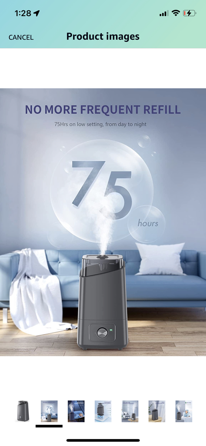 4.5L Cool Mist Ultrasonic Humidifier Quite image indicator(5)