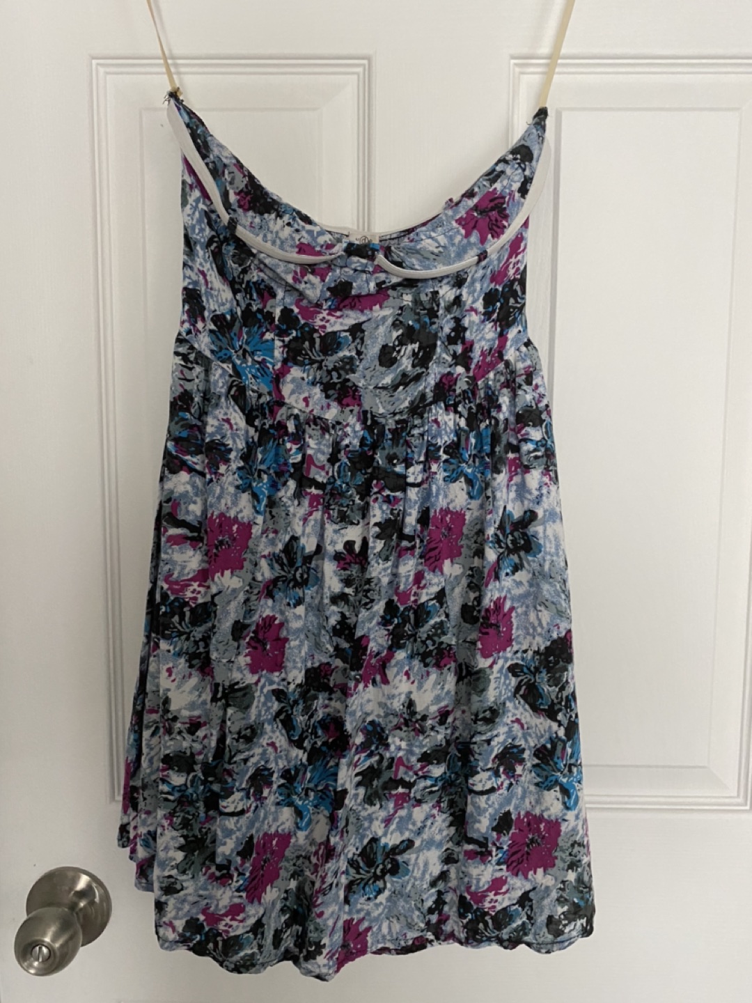Roxy floral strapless dress thumbnail