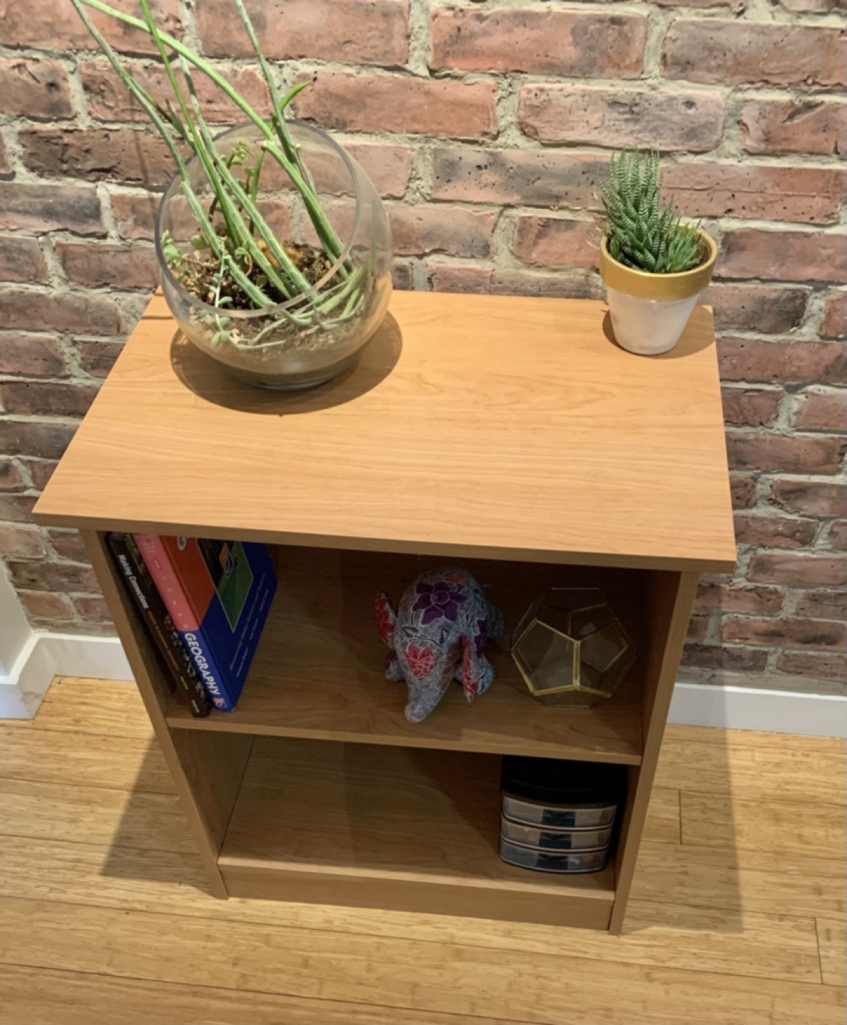 Brown bookshelf side table - photo 2