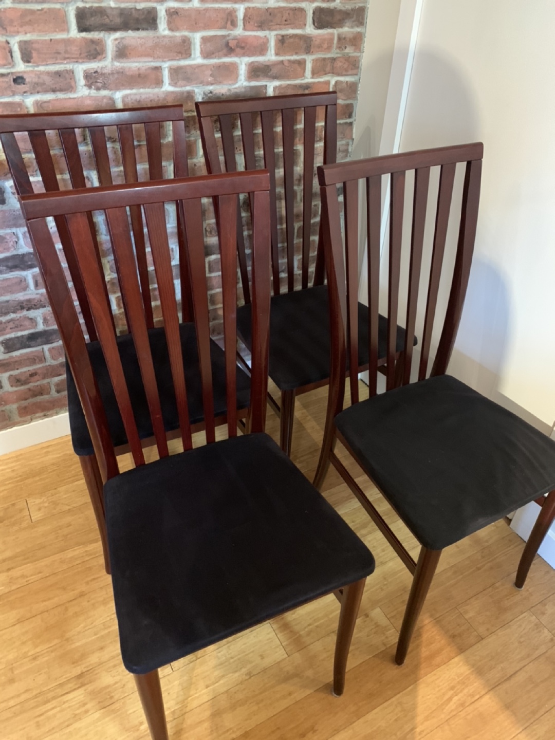 MCM mid century modern Danish style dining chairs set of 4
