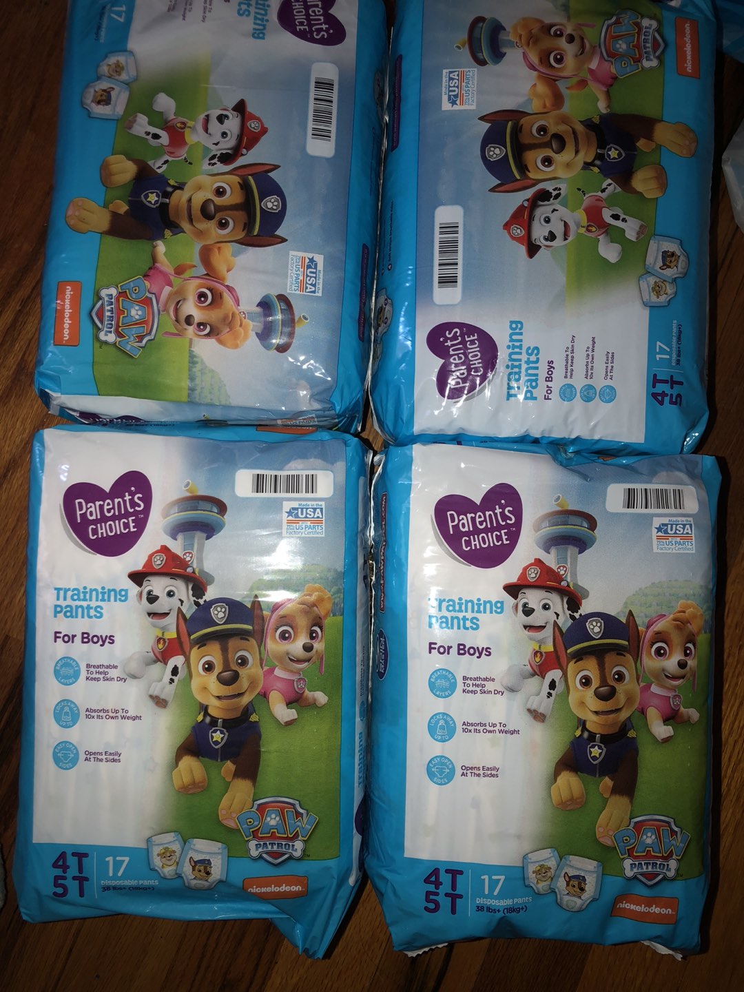 4 bags of pamper for $18