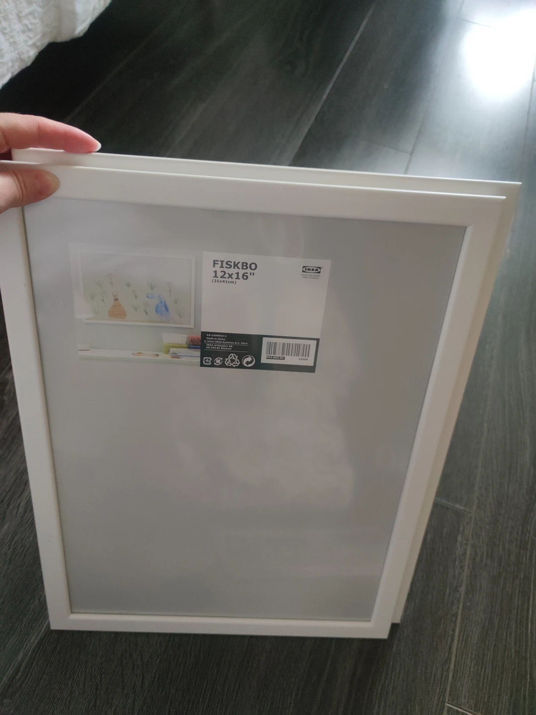 2 White Ikea frames thumbnail