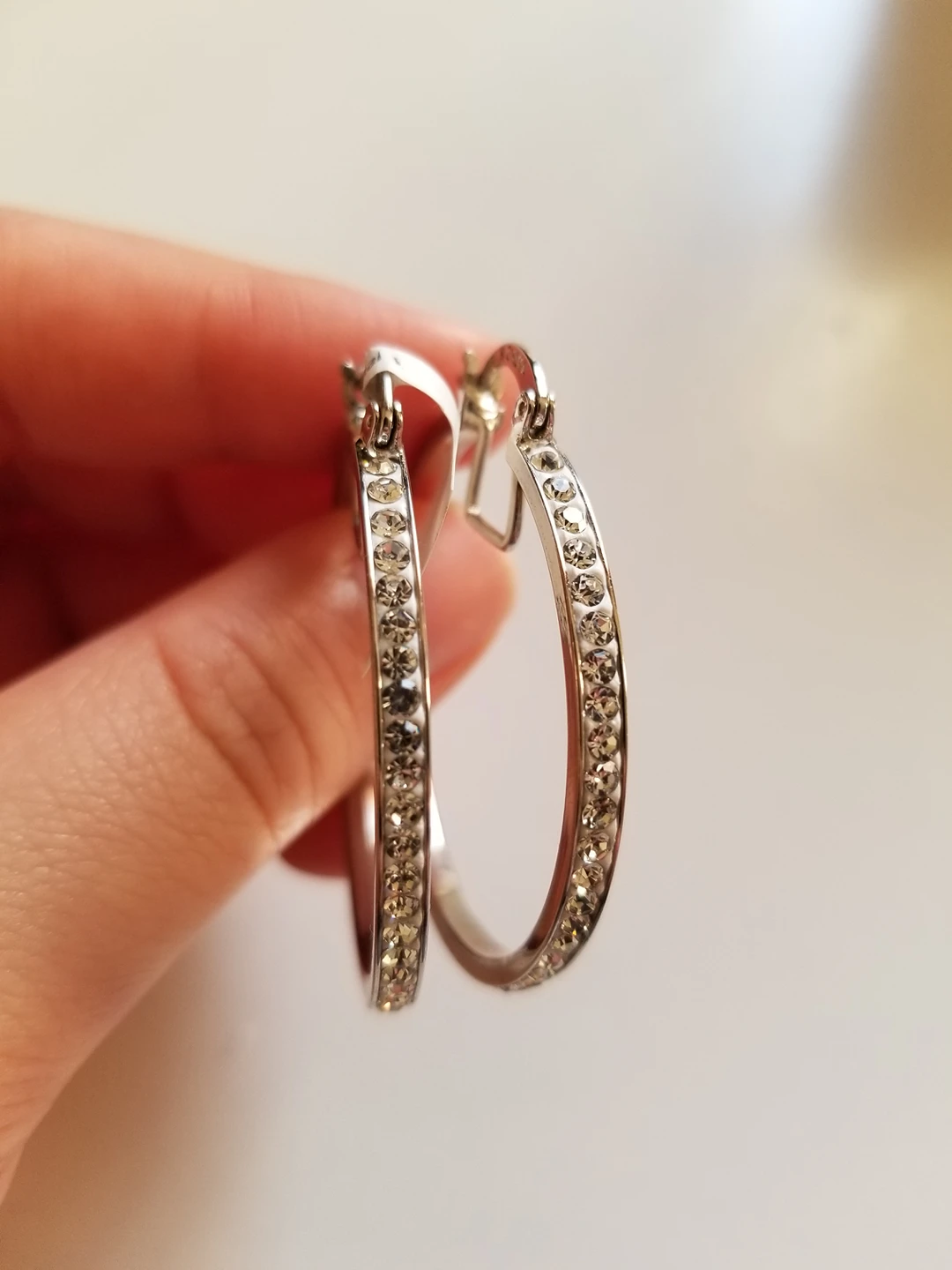 Beautiful hoop earrings thumbnail