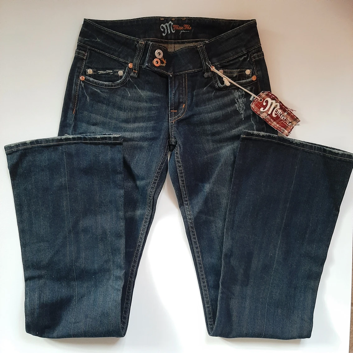 New Miss Me Boot Cut Jeans Size 26 thumbnail