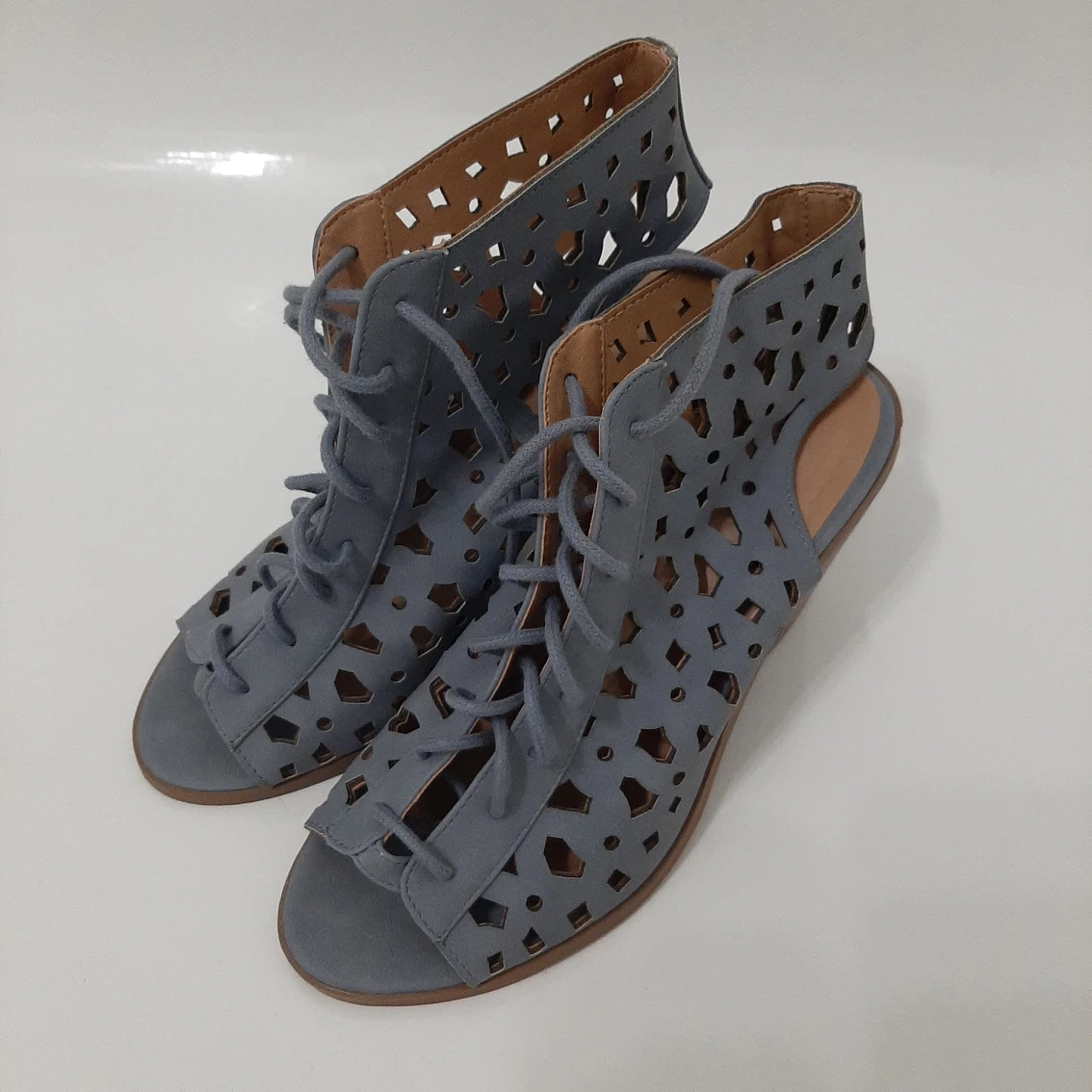 Cute Blue/Grey Summer Sandals thumbnail