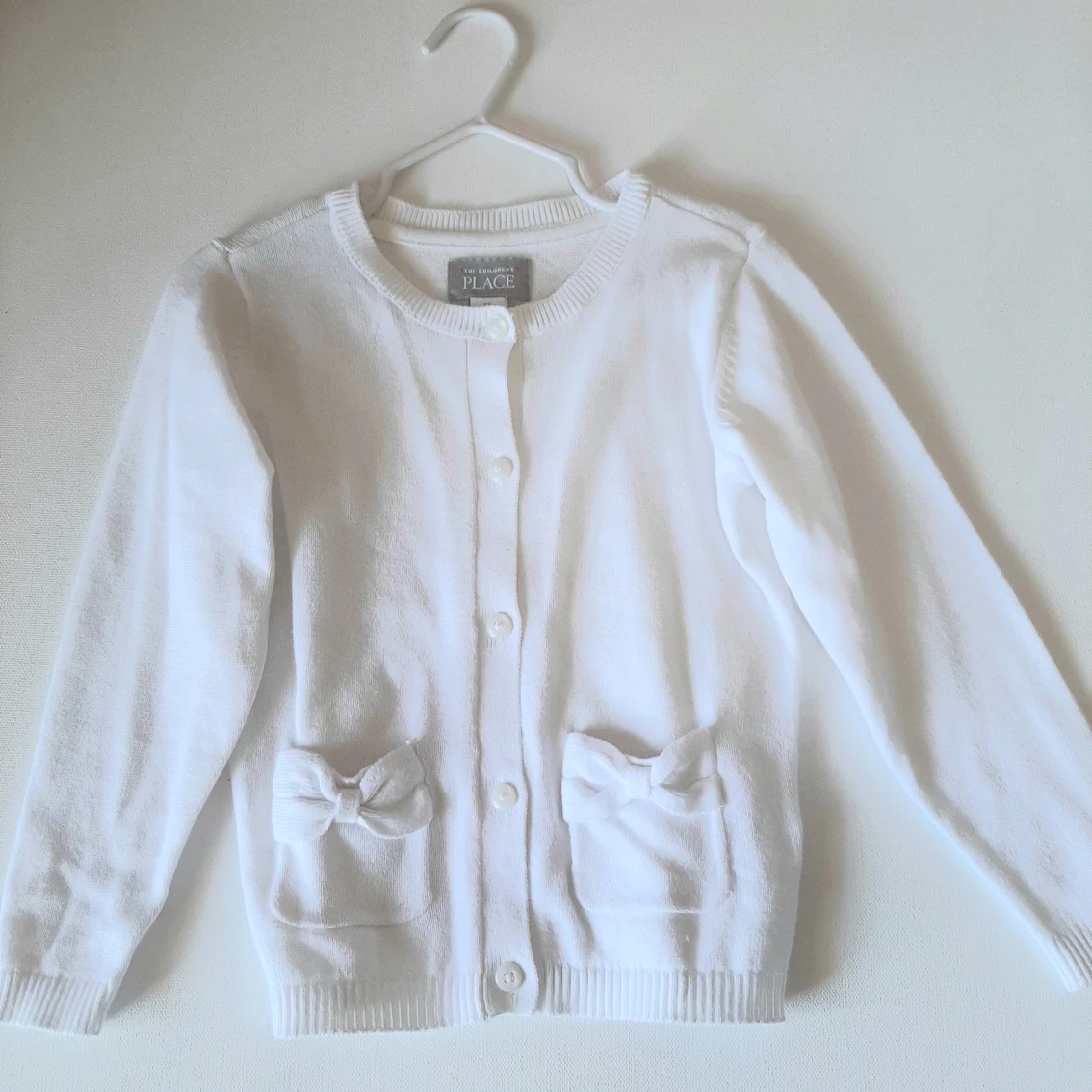 White Cardigan Sweater 2T Like New! thumbnail