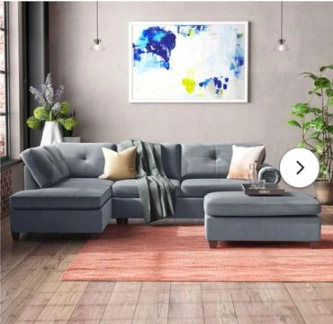 Make me an offer!NEW Burkhalter Sofa & Chaise w/ Ottoman thumbnail