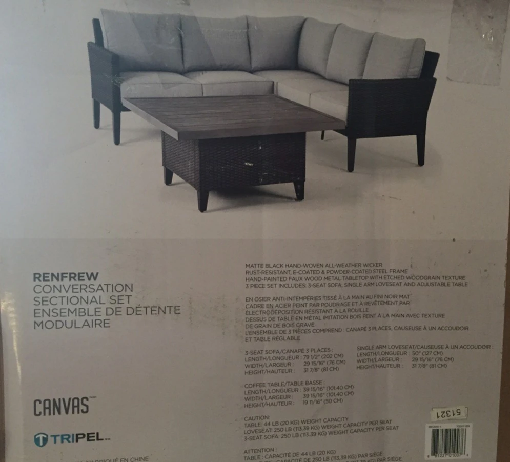 patio furniture  sectional