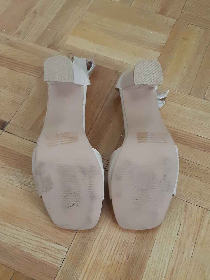 Nude Chunky Heels - photo 3