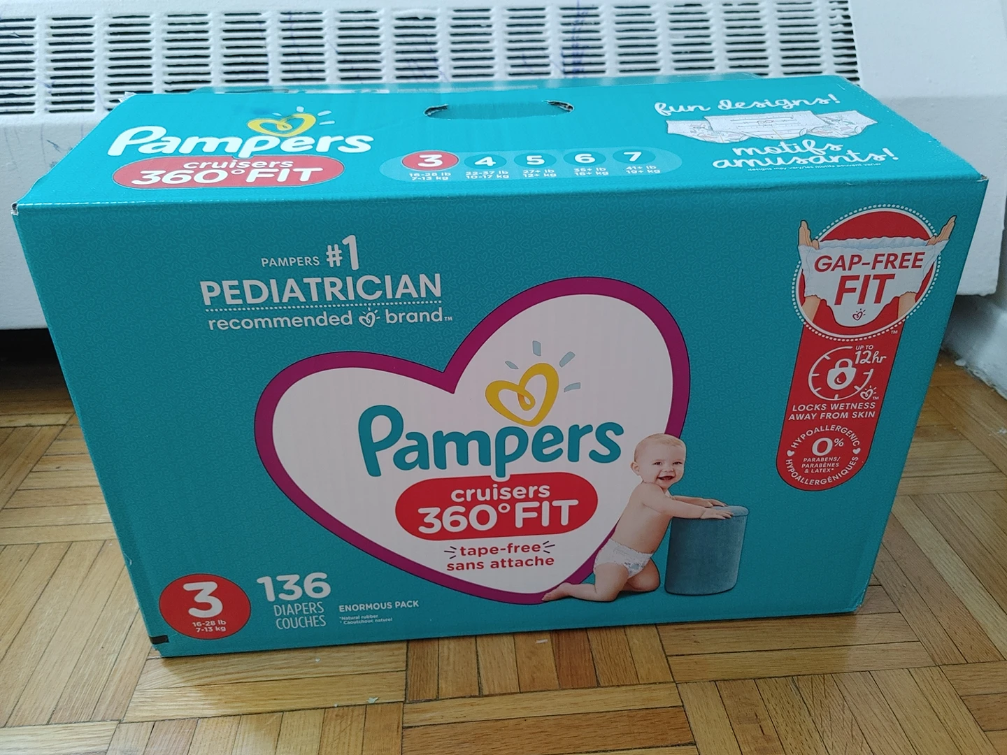 Open Box 360 Pampers Cruisers size 3