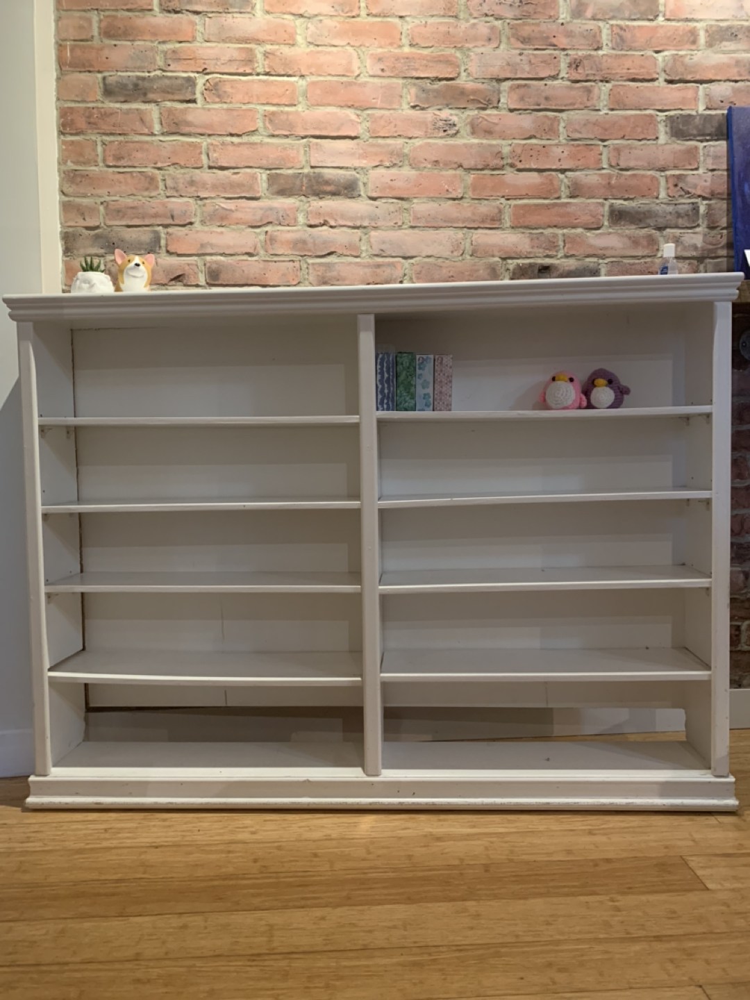White bookshelf